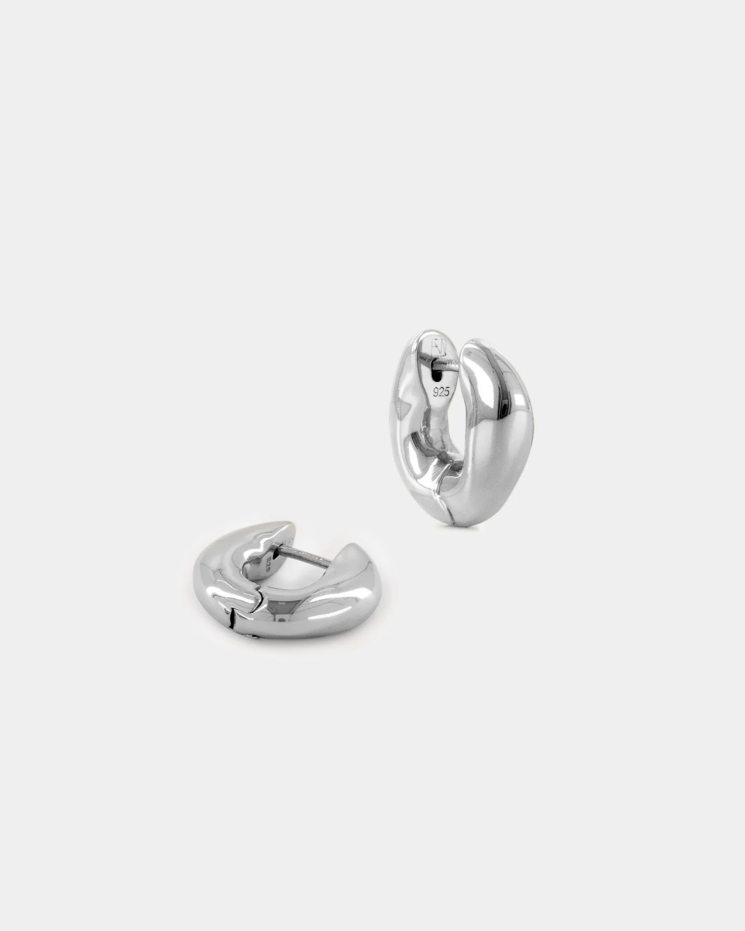 The Huggie Earrings - Silver - Image 4